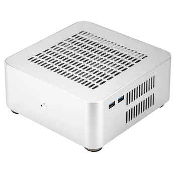 

L80S Computer Cases Aluminum Chassis Desktop Mainframe with Usb 3.0 Port Hollow for Game Chassis Diy Mini Pc Itx Case Silver