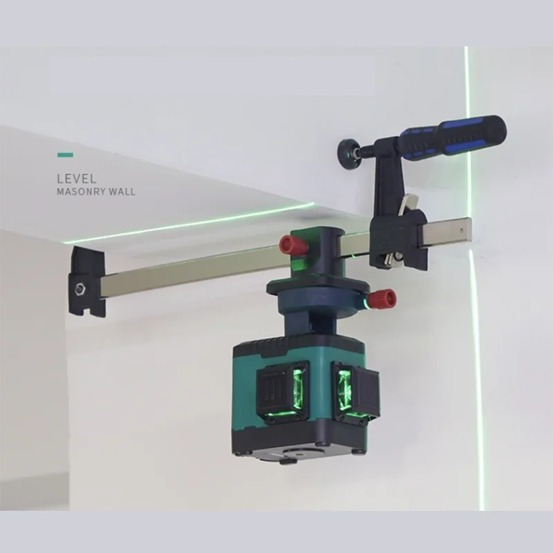 8-wire wall-sticking and floor-sticking instrument 360-degree infrared green light leveling high-precision wall-building machine