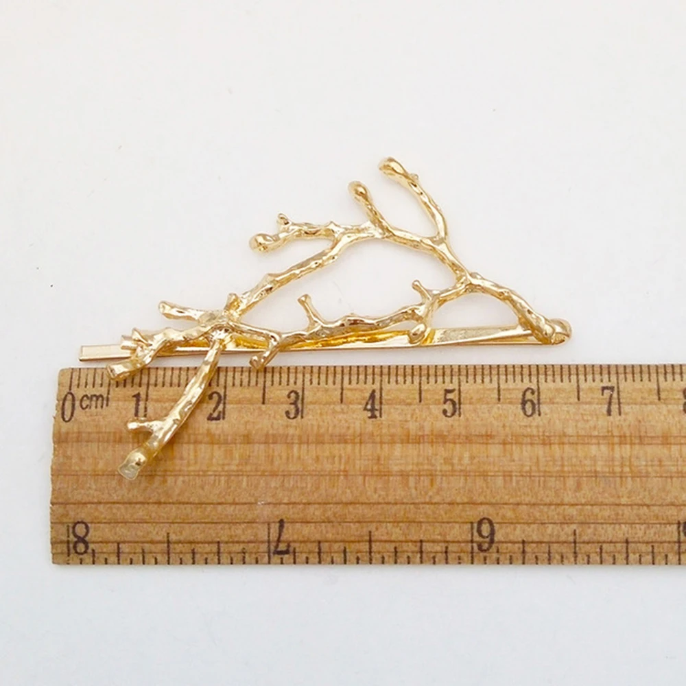 Vintage Gold Silver Tree Hair Clips Girls Alloy Branch Hairpins Fashion Hairgrips Lady Elegance Metal Hair Accessories For Women