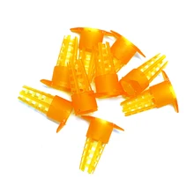 800 шт защитные клетки для клеток Apicultu, защитный чехол, инструменты для пчеловодства, желтый пластик, клетка для пчелы, королевы