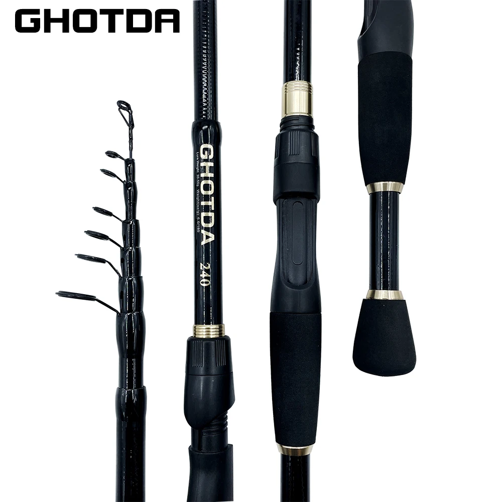 GHOTDA Casting/Spinning Rod and Reel Combo Portable Ultralight Travel Boat Rod Single Rod/Set Strong Fishing Kit Fishing Set fishing pole set,fishing rod and reel combo