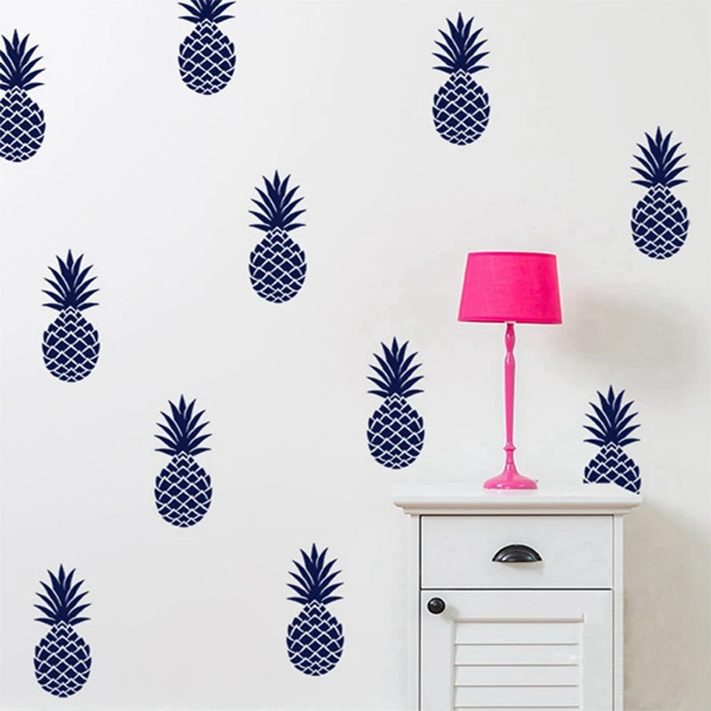 

DIY Pineapple Wall Sticker Living Room Child Bedroom Decoration Art Vinyl Decals Cute Nursery Wall Mural Home Decor 19*8cm