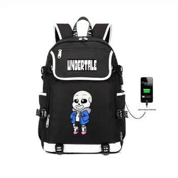 

Undertale Sans Skull Designer Bookbag 15.6 inch laptop backpack for Women Men School Bag Female Male Travel Mochila