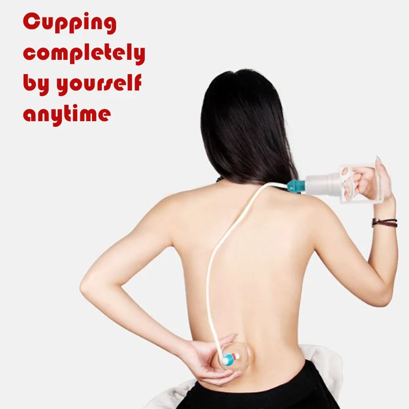 24 Pieces Vacuum Cupping Body Massager Ventosa Suction Cups Jar Set Plastic Vacuum Suction Therapy Cupping Set Cans For Massage