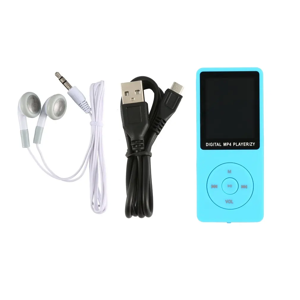 blue MP4 плеер с bluetooth lecteur mp3 mp4 музыкальный плеер Портативный mp 4 медиа slim1.8 дюймов сенсорные клавиши fm радио видео 32G - Цвет: blue