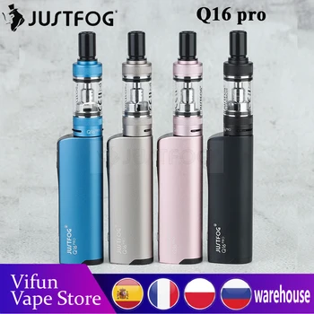 

Original JustFog Q16 Pro Kit 900mAh with 1.2ohm/1.6ohm Coil & 1.9ml Atomizer 4 Variable Voltage Vape Kit vs Minifit/ Q16 Kit