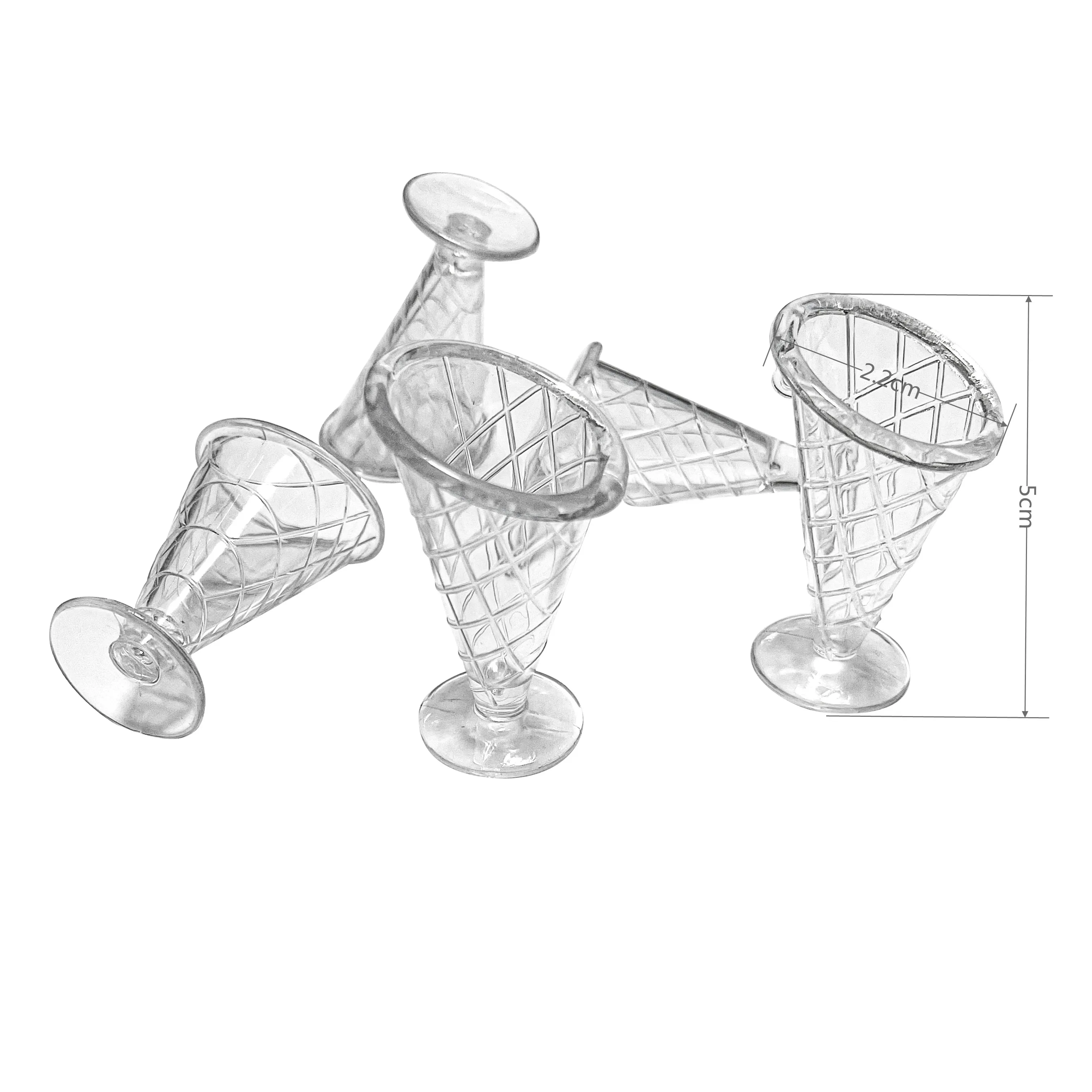 Miniature Fake Cups Parfait Glass Bowls PVC Simulation Product Model Plastic Artificial Crafts Dollhouse Home Decoration Decor 