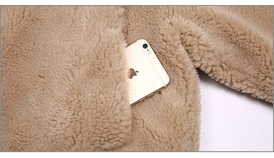 JEPLUDA Высокое уличное плюшевое мишка зимнее пальто женское свободное плюс размер толстое теплое смешанное шерстяное пальто из натурального меха овечьей меховая зимняя куртка женская шуба teddy bear