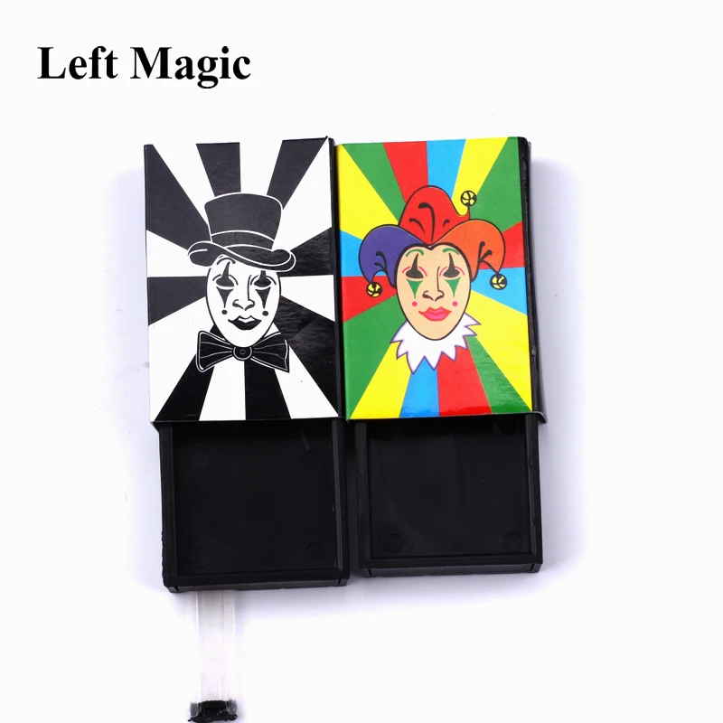 

1pcs Clown Synchro Box Magic Tricks Clown Match Box Magic Props Close Up Street Magic Accessories Illusion E3101