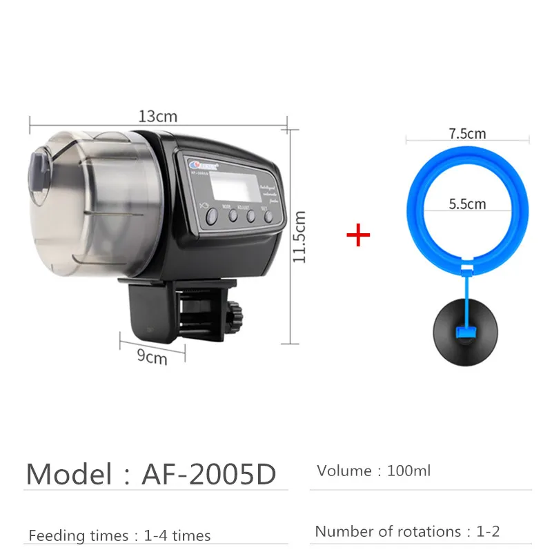 Adjustable Automatic Aquarium Timer Auto Fish Tank Pond Food Feeder Feeding with LCD Aquarium Tank Automatic Fish Feeder 