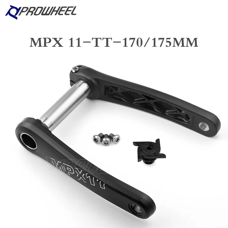 Kit Guarnitura PROWHEEL 170mm + Movimento Centrale Bici 2x10 28/40 Denti Nero