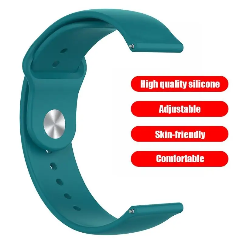 22mm Silicone Watchband for Samsung Galaxy Watch 46mm SM-R800 Wrist Strap for Samsung