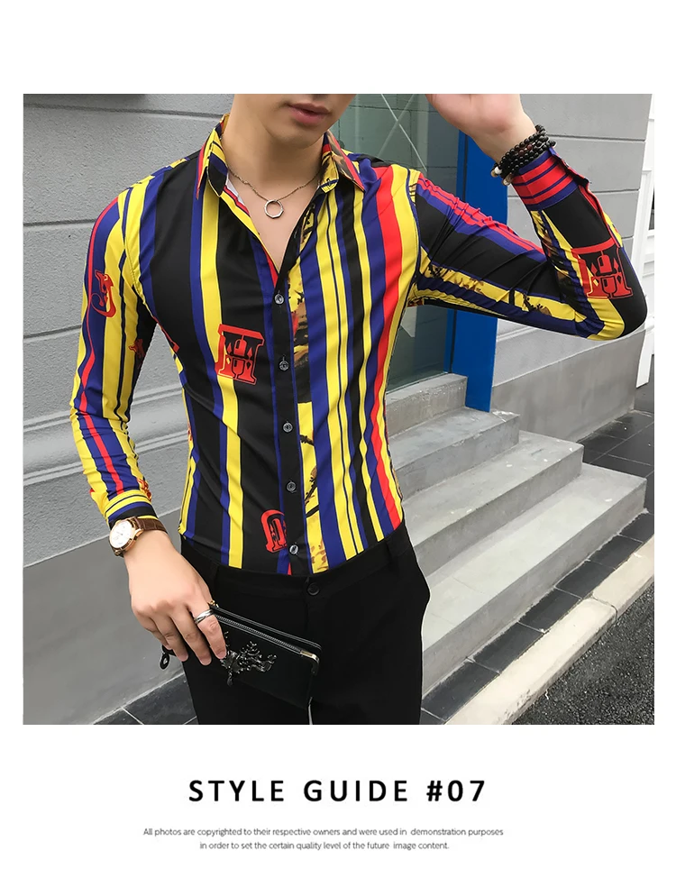 Рубашка в полоску для мужчин Camisa Social Masculina, приталенная Корейская мужская одежда, осенняя рубашка с длинными рукавами, Chemise Homme Manche Longue