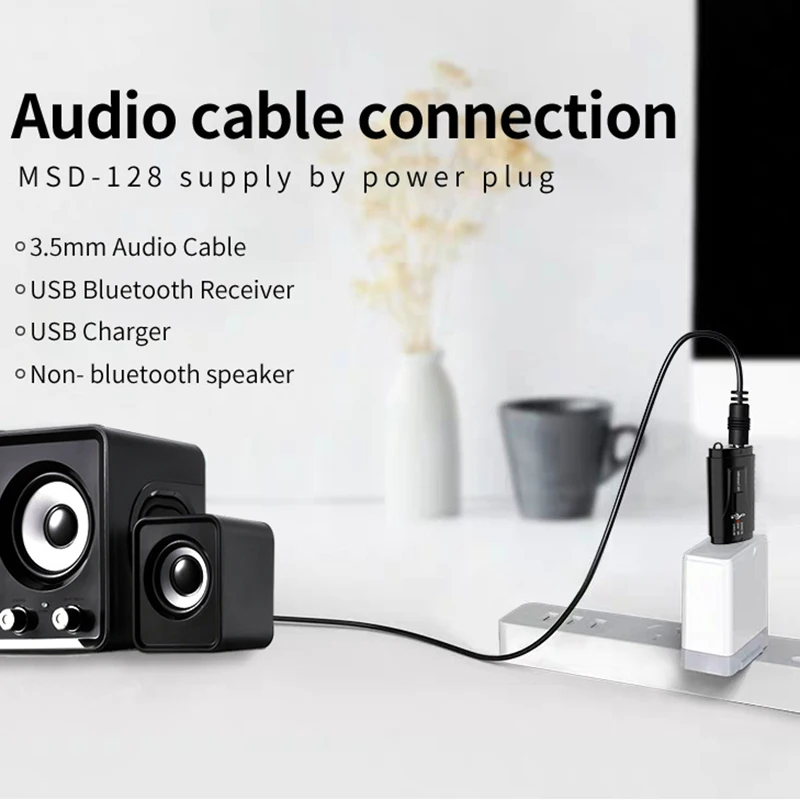USB Bluetooth 5,0 приемник передатчика 3,5 мм Автомобильный AUX стерео аудио адаптер Великобритании Горячий