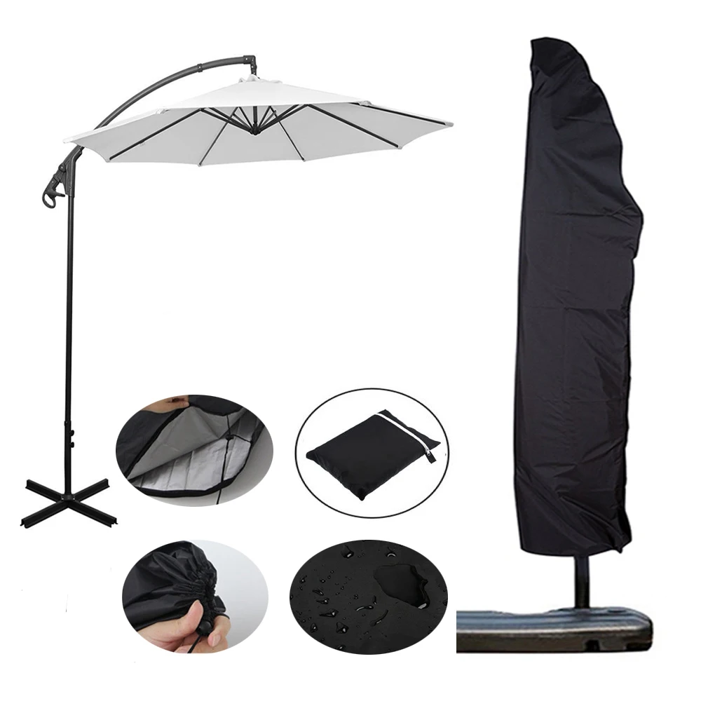 

Patio Umbrella Cover Banana Umbrella Large Sun Umbrella Cover Outdoor Umbrella Cover Cantilever Parasol Covers with Zipper