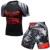 MMA BJJ Rashguard Футболки Брюки Rash Guard Фитнес Спортивный Костюм Боксерские майки Муай Тай Компрессия Мужчины ММА Кикбоксинг Спортивный костюм