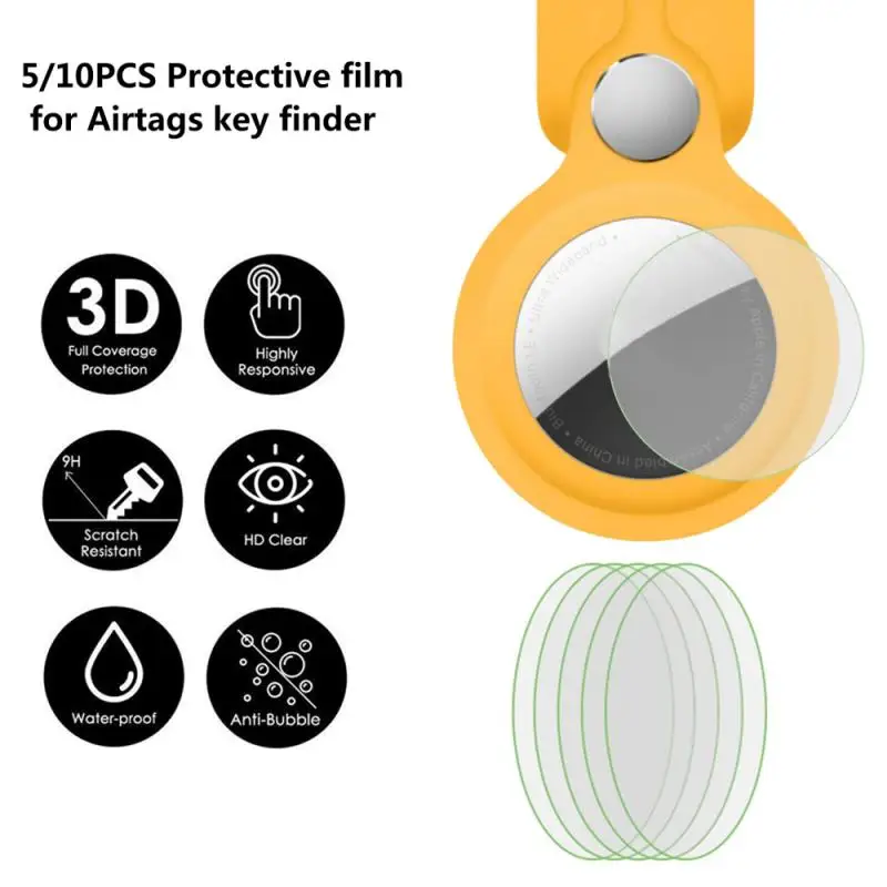 5/10PcsTransparent закаленное Стекло для Airtags Key Finder защитное Плёнки Экран протектор |