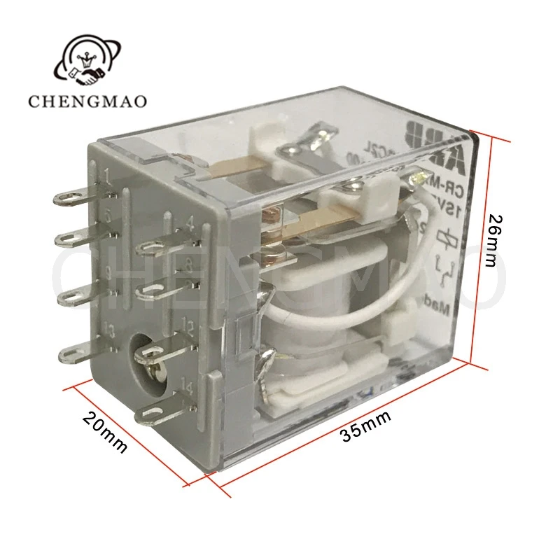 

CR-MX024DC2L Fotex DC24V (DC 2 Open 2 Closed) ABB Intermediate Relay Switch Electrical 0.9W