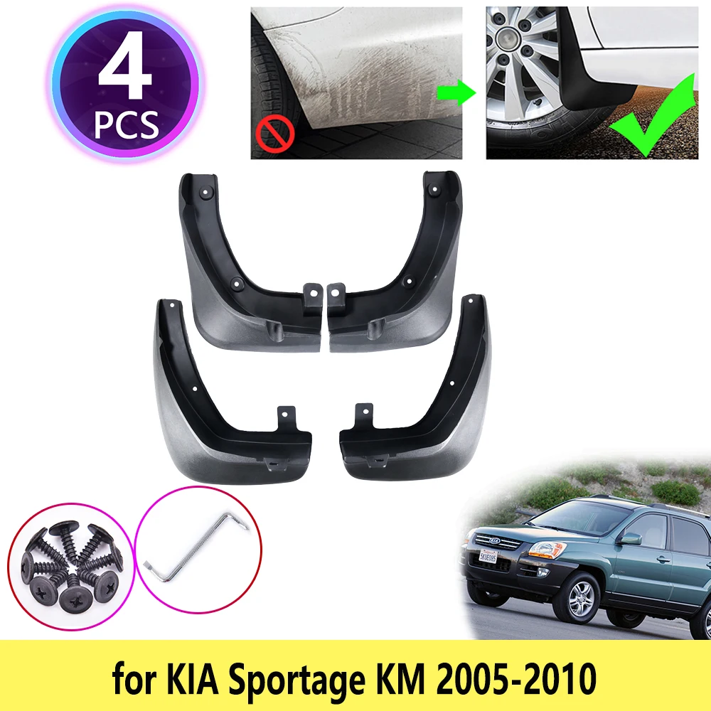 4 шт. брызговики для KIA Sportage KM 2005 2006 2007 2008 2009 2010|Грязезащита| |