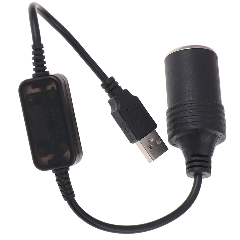 Конвертер адаптер USB порт 12V розетка для автомобильного прикуривателя Женский шнур питания