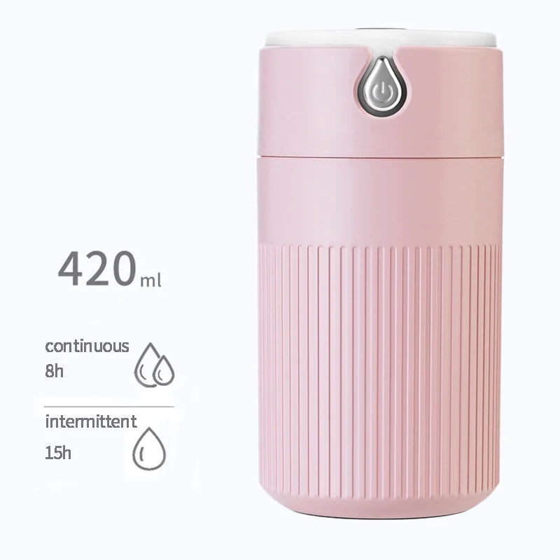 ABRA-420Ml увлажнитель с эфирными маслами диффузор светодиодный ночной Светильник USB автомобильный освежитель воздуха ночной Светильник счетчика воды