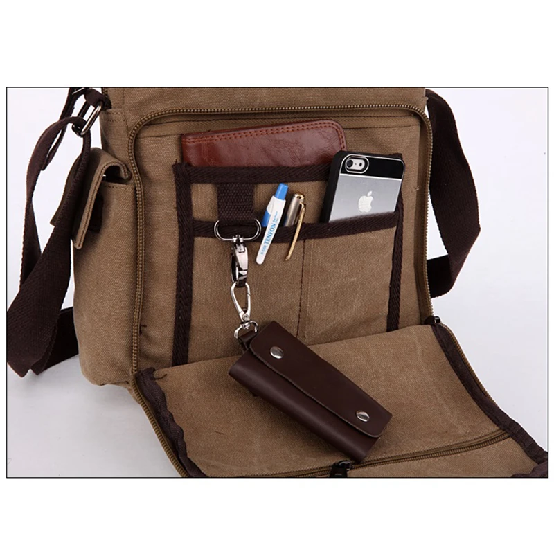 Холщовые мужские сумки-мессенджеры, повседневные портфели, Bolso Hombre, дорожные сумки, Masculina, мужские сумки через плечо, деловые сумки на плечо, Sac Homme
