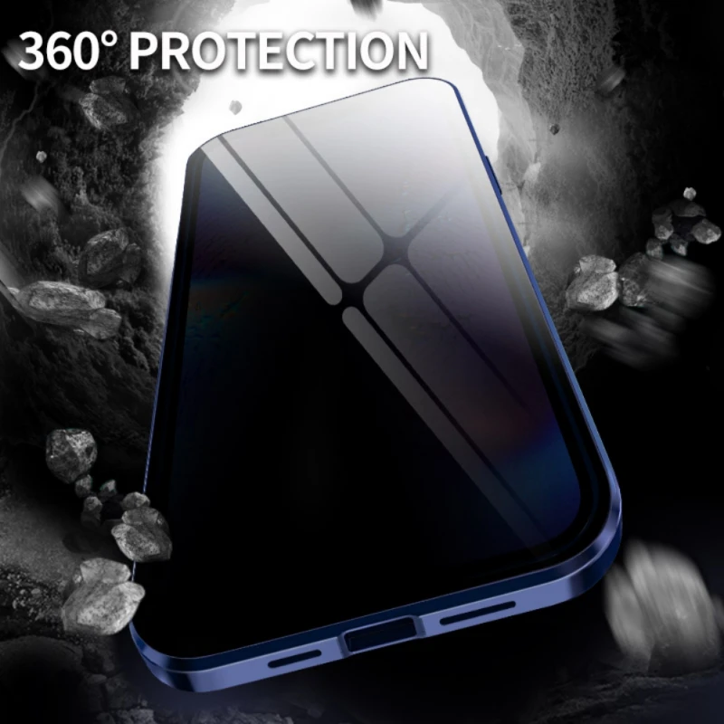 Anti-Peeping Full Body Case Clear Tempered Glass