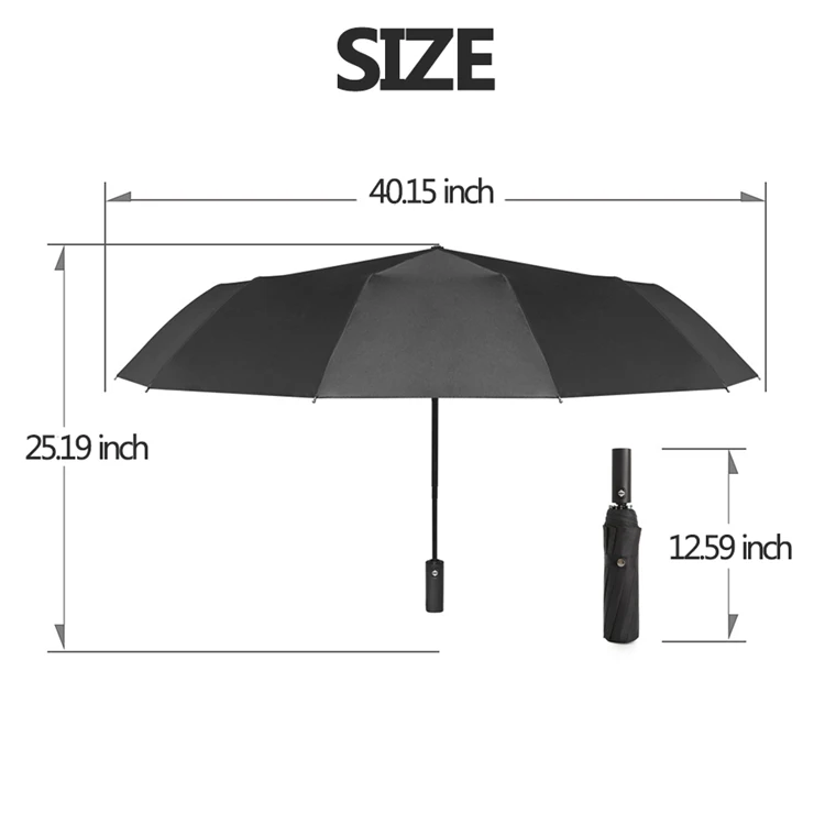12K Long Handle Big Umbrella Men Increase Windproof Wooden Handle Solid Color Golf Parasol Large UMBRLLAS Men Gift (1)