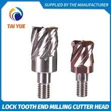

Lock tooth end milling cutter head