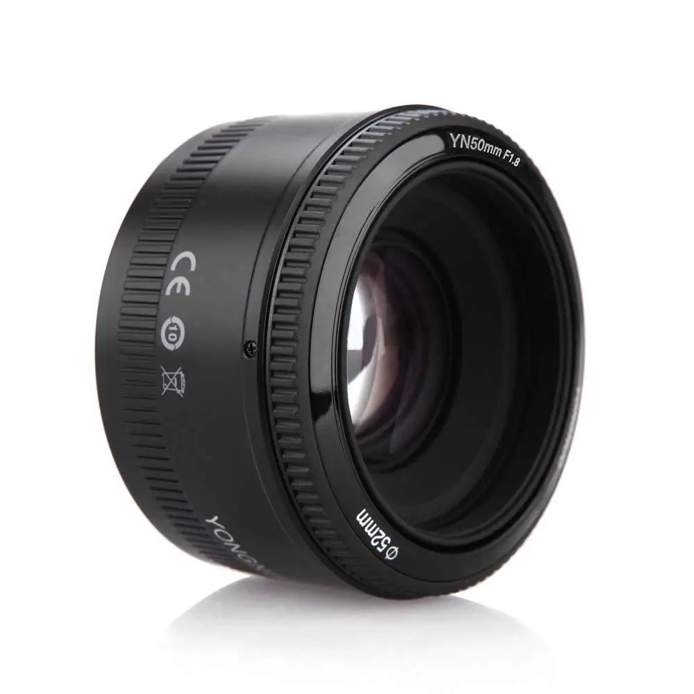 Объектив Kuulee YN50mm f1.8 YN EF 50 мм f/1,8 AF объектив YN50 апертура Автофокус Объектив для Canon EOS 60D 70D 5D2 5D3 600d DSLR камеры