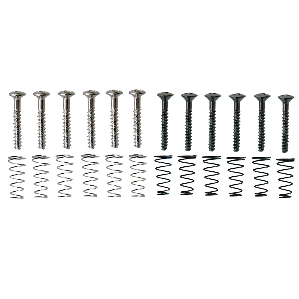 6x Single Coil Pickup Adjusting Screws+Springs for Electric Guitar 22 x 3mm 6x Single Coil Pickup Adjusting Screws+Springs for Electric Guitar 22 x 3mm