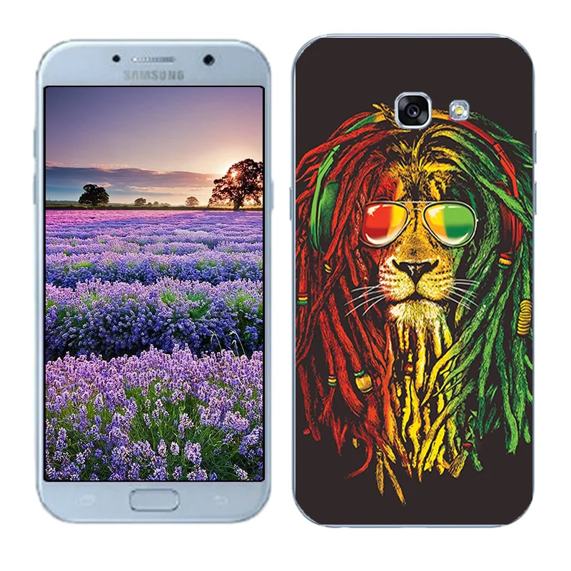 02 Чехлы для телефонов samsung Galaxy A5 A3 мягкие ТПУ Fundas Para Coque DIY окрашенный плотный чехол для телефона Galaxy A7 Shell - Цвет: 02