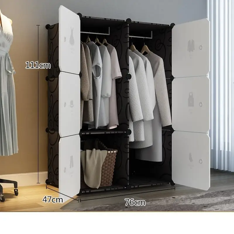Armadio Mobile Per La Casa Szafa Armario Almacenamiento Range Chambre De Dormitorio мебель для спальни шкаф Mueble гардероб - Цвет: Version AL