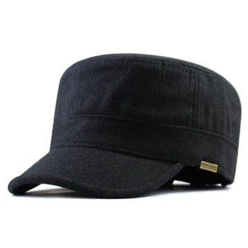 

Silver Dollar Around Flat Roof Hat Male Enlarge Code Tuba Hats Woolen Winter The Most Exceed Tuba Peaked Cap 62-68cm
