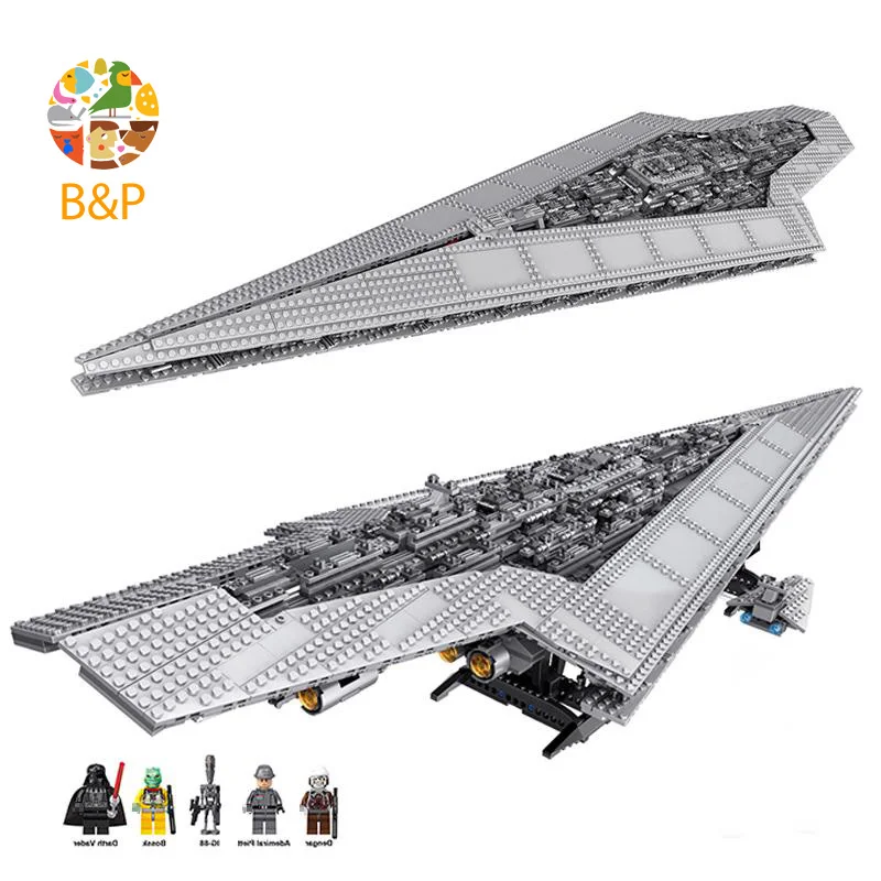 10221 Force Waken UCS, суперзвездная Фигурка Смерти, Разрушитель войн, строительные блоки, Звездный план, рождественские подарочные кубики, игрушка 05028