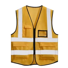 Партия безопасности дорожного движения светоотражающий жилет только для автомобиля жилет волонтер мульти-карманы санитарных работников с подсветкой жилет