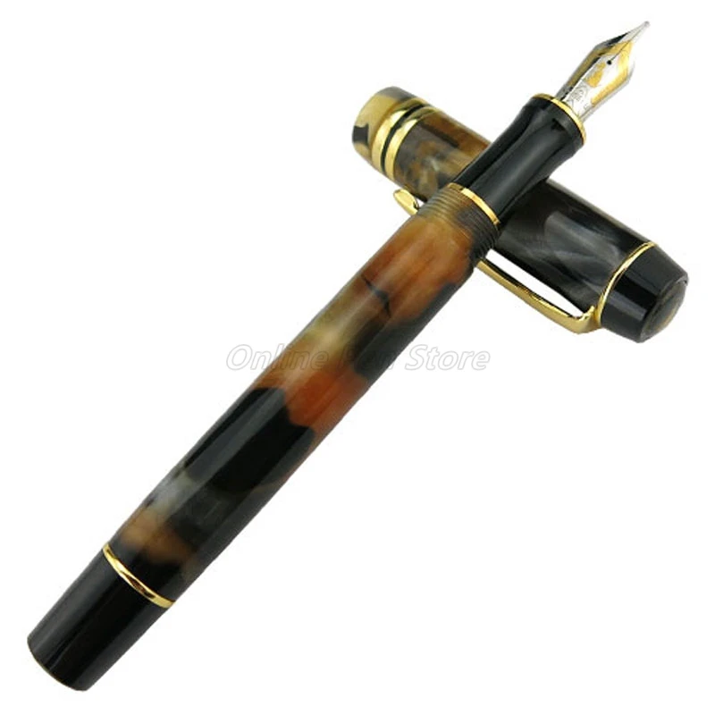 kaigelu 316 celluloid resin marble barrel 22kgp medium broad nib fountain pen professional stationery writing pen gift accessory Kaigelu 316 Celluloid Resin Marble Pattern Fountain Pen 22KGP Medium Broad Nib Professional Stationery Writing Pen Gift