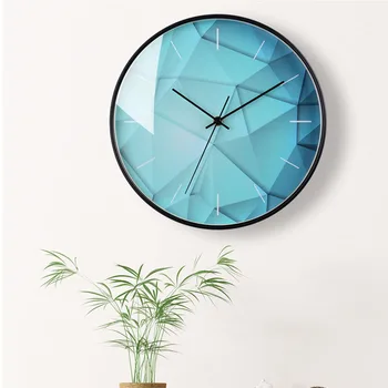 

Mute Wall Minimalist Modern Watches Atmospheric Creative Personality the Sense of Science and Technology Three-Dimensional