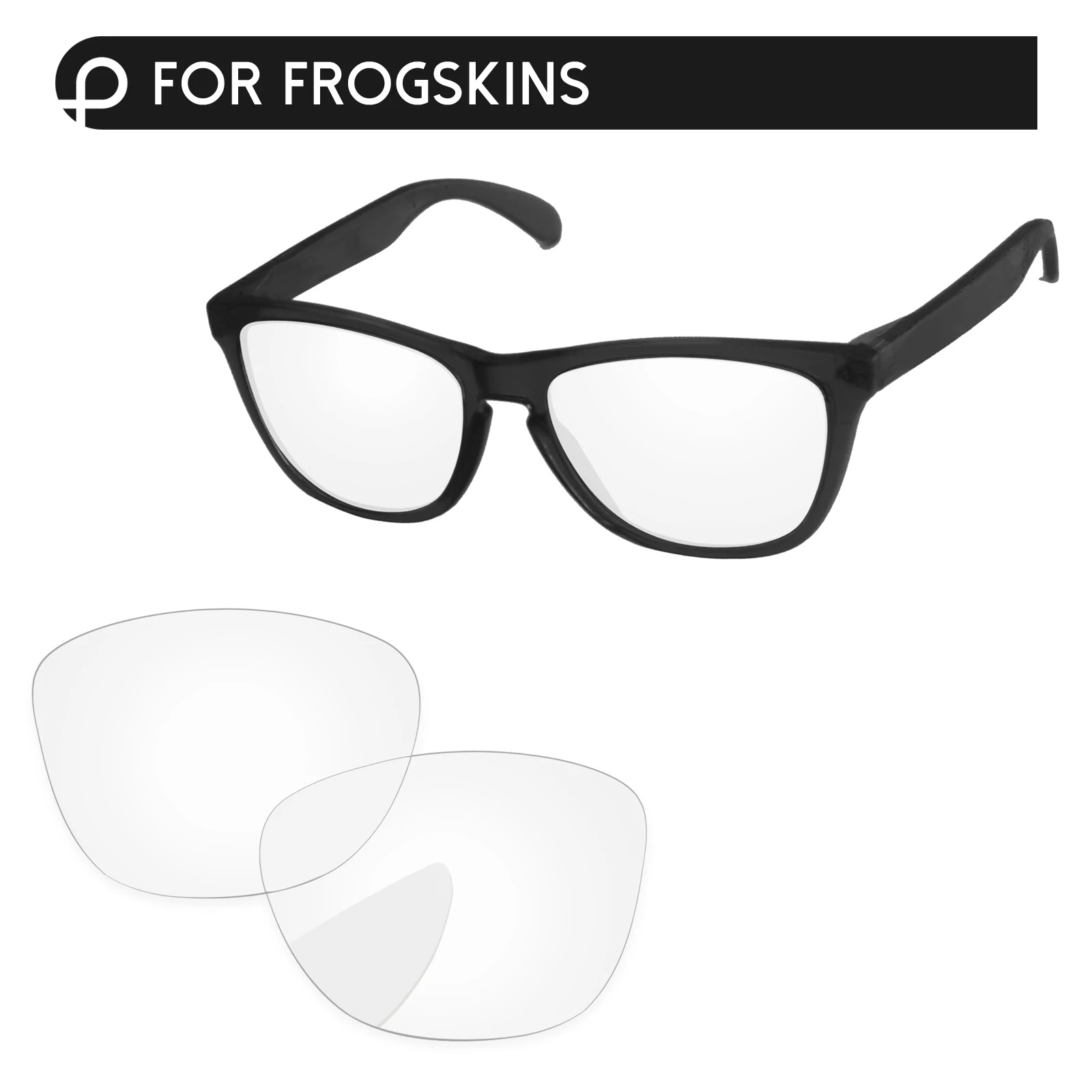 Crystal Clear PapaViva поляризованные Сменные линзы для аутентичных Frogskins OO9013 солнцезащитные очки UVA и UVB Защита-несколько вариантов - Цвет линз: Crystal Clear