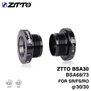 

ZTTO BSA30 Bottom Brackets BSA68 BSA ISO 68mm 73 MTB Road bike External Bearing Bottom Brackets for BB386 30mm Crankset