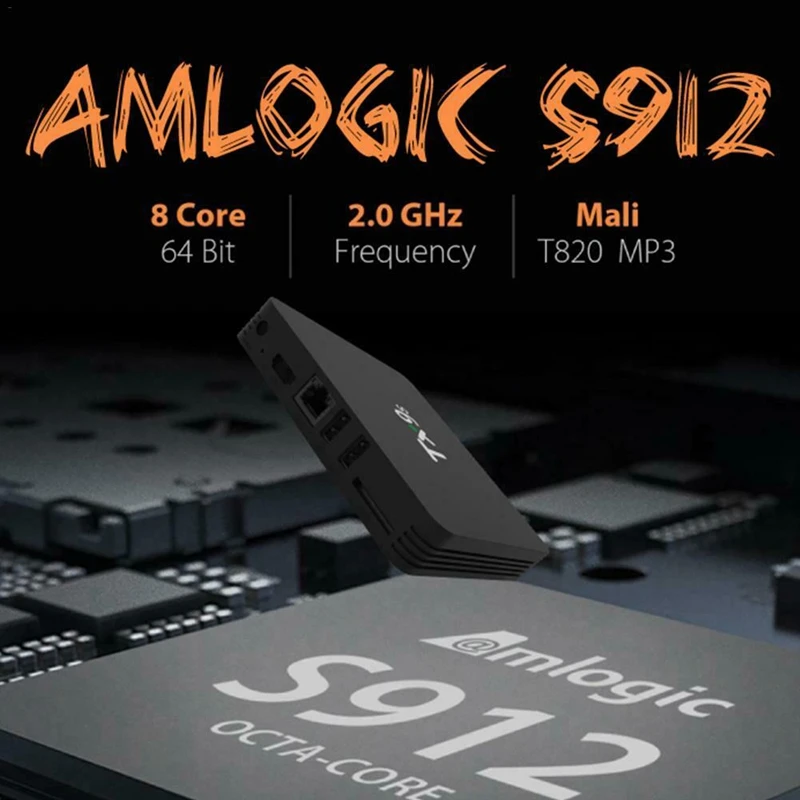 TX9S Smart Android 7,1 ТВ приставка S912 2 ГБ/8 ГБ 4K HD 1080P H.265 приставка 2,4G Wifi медиаплеер