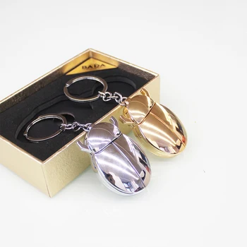 

Creative Beetle Shape USB Lighter Keychain Cigarette Ignition Electronic Charging Lighting Accessories Key Ring Smoker Gifts