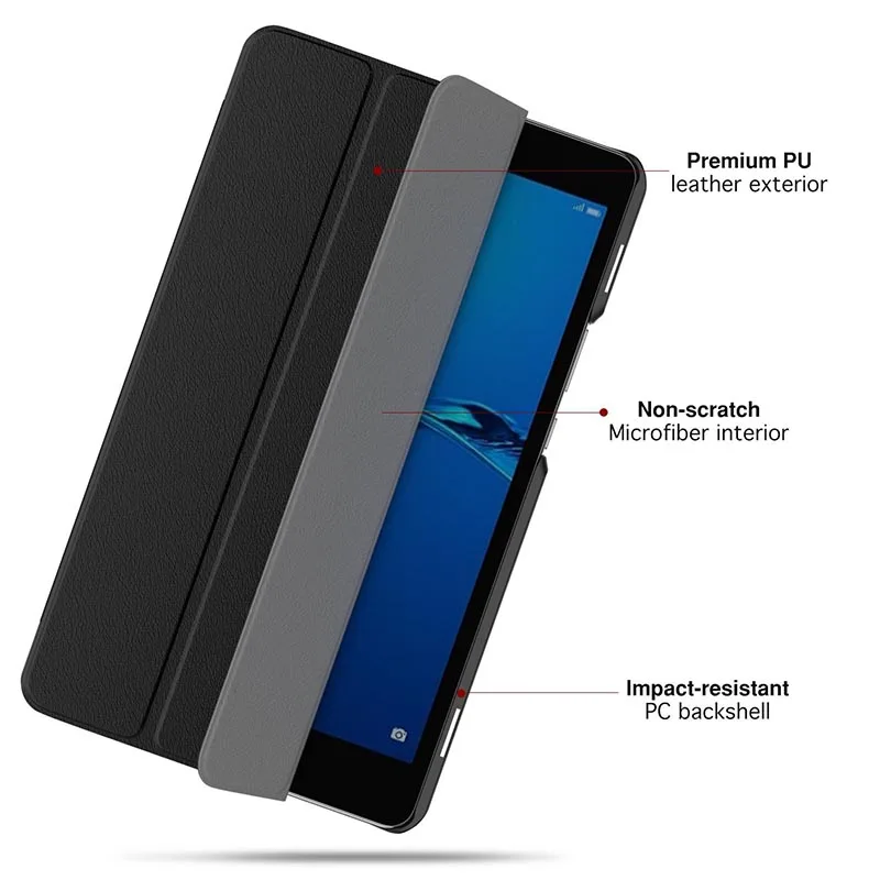 CucKooDo тонкий смарт-корпус Стенд чехол для huawei MediaPad M3 Lite 8,0 дюймов планшет с функцией автоматического пробуждения/сна