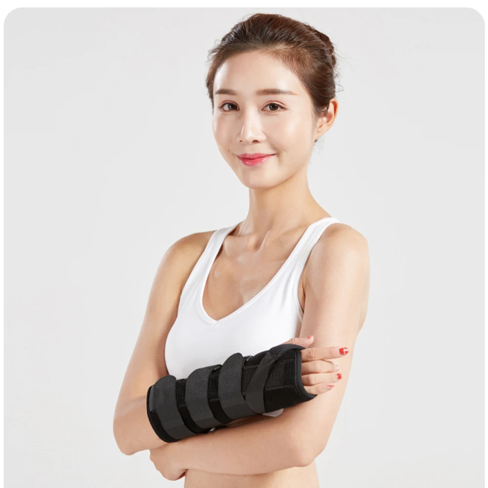 Медицинский предплечье фиксирующий пояс для поддержки перелома стабильный черный удобный предплечье фиксирующий пояс на запястье унисекс