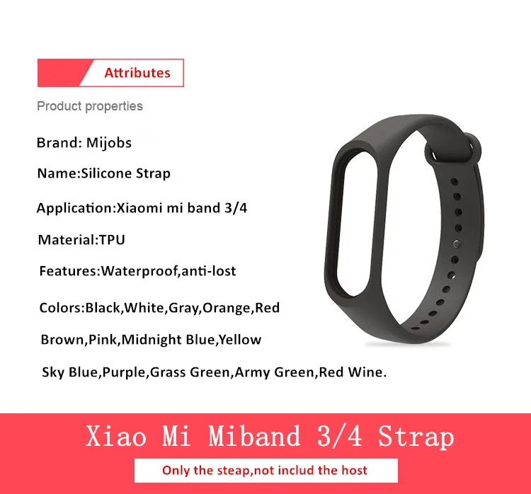 Браслет mi jobs для Xiaomi mi Band 4 спортивный ремешок для часов Силиконовый ремешок для Xiaomi mi Band 3 браслет mi band 4 аксессуары