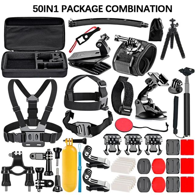 XMPPJFV-Kit d'accessoires pour Gopro fore11, 10, 9, sac de