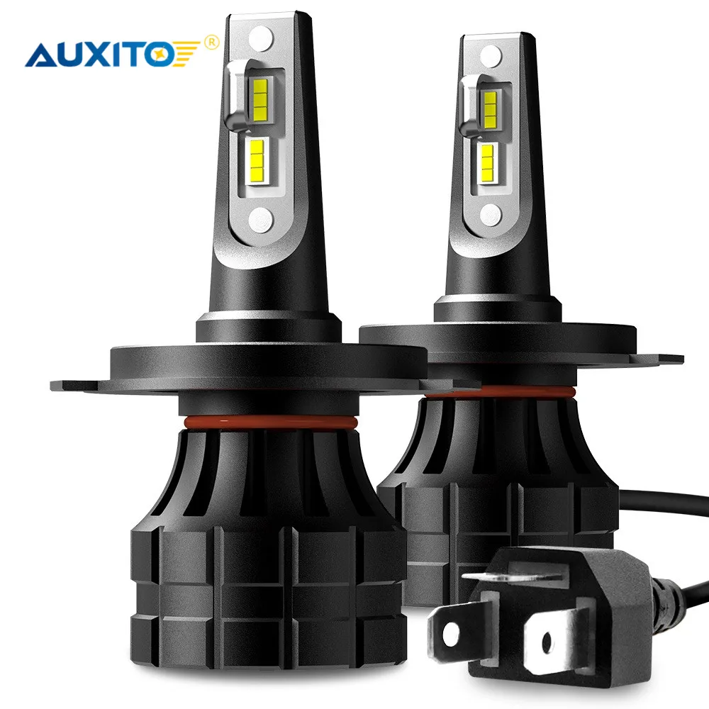 AUXITO 2 шт. H4 светодиодный H7 H11 H8 9005 9006 H9 HB3 9012 головной светильник лампы для фар 10000LM 55W
