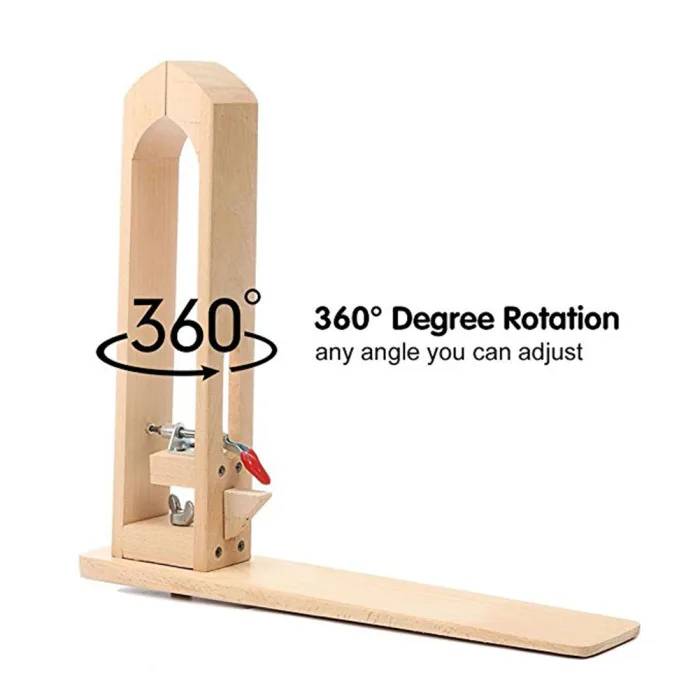 Круглое вращающееся деревянное кожаное настольное шитье для рукоделия, инструменты для рукоделия SP99