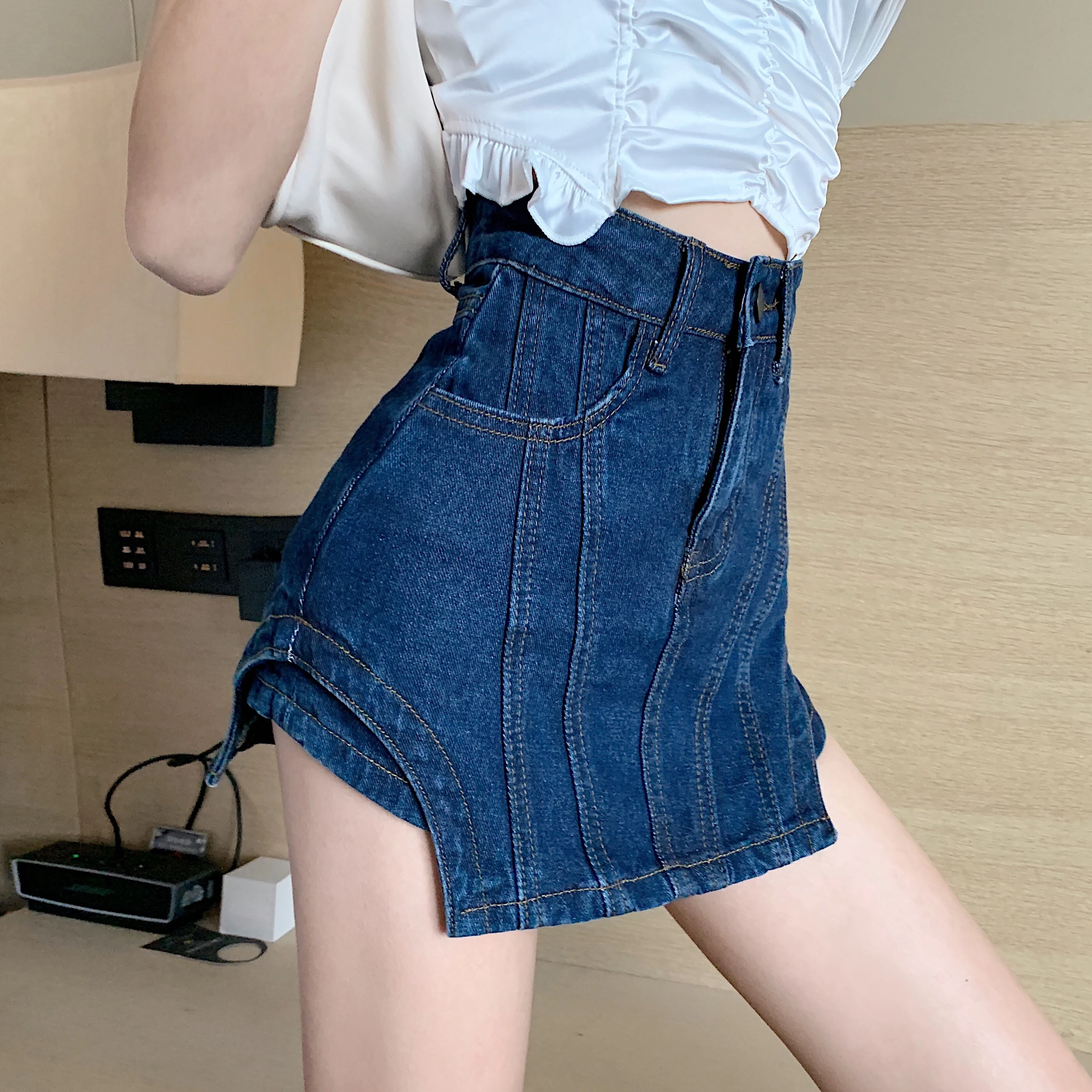 denim shorts and skirts