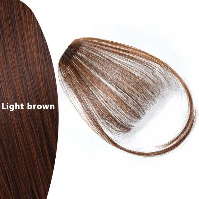 Buqi имитация челок клип шиньон черный коричневый блонд синтетические челки наращивание волос для взрослых женщин - Цвет: MN86-2I30